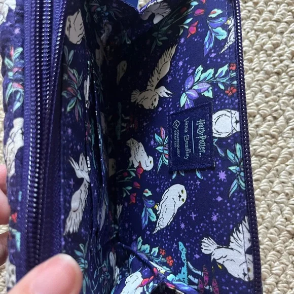 Vera Bradley Blue Crossbody Bag with Owl Pattern - Picture 3 of 4